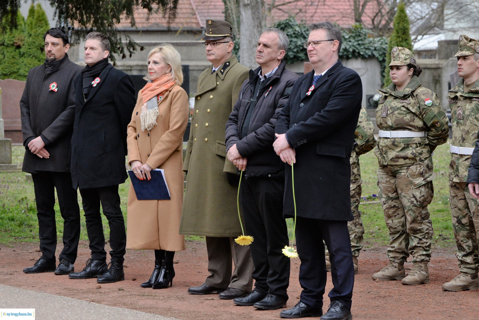 Március 15-ei megemlékezés az Északi temetőben