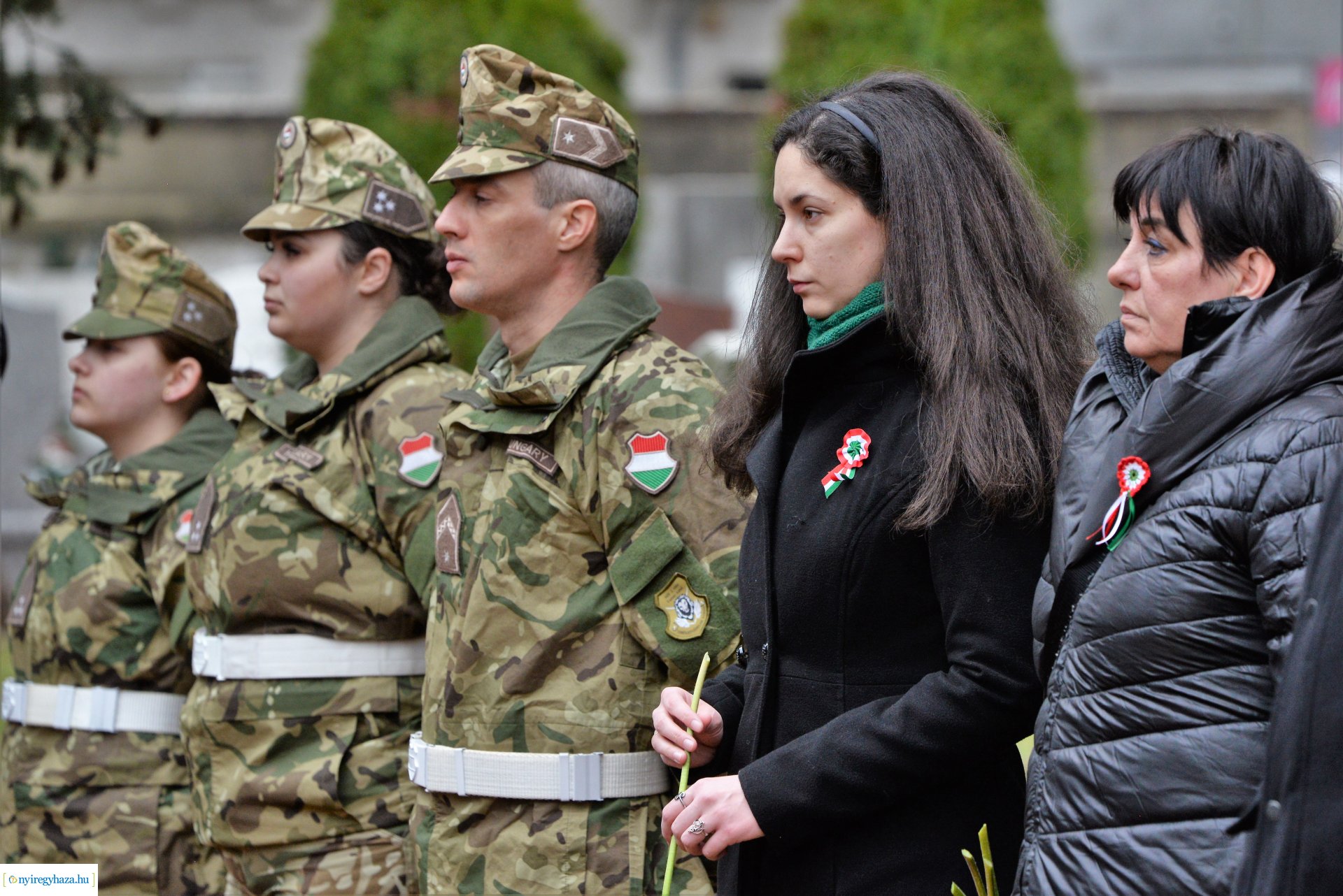 Március 15-ei megemlékezés az Északi temetőben