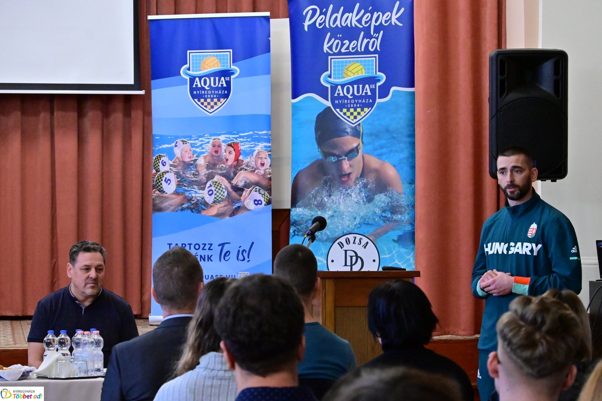 Martinek János olimpikon a Kossuth Lajos gimnáziumban