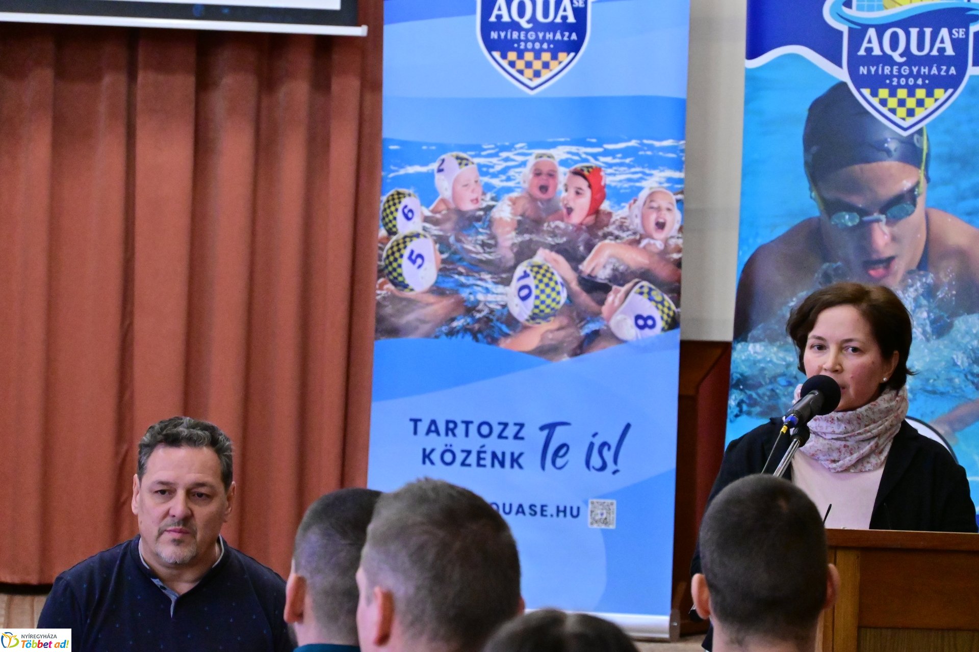 Martinek János olimpikon a Kossuth Lajos gimnáziumban