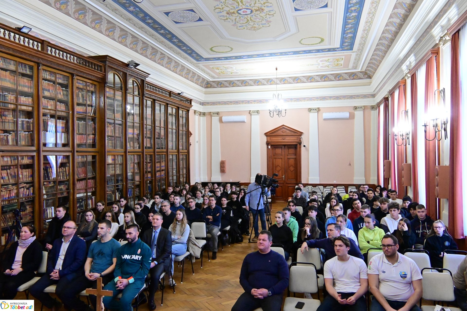 Martinek János olimpikon a Kossuth Lajos gimnáziumban