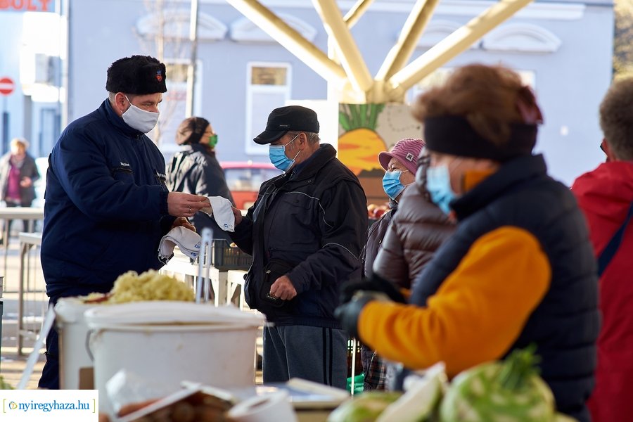 Maszk ellenőrzés és osztás