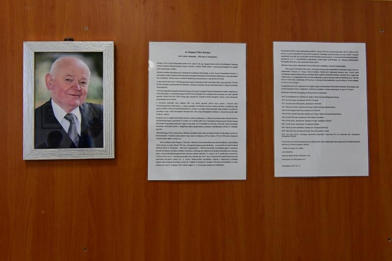 Matematika szaktanterem névadó a Nyíregyházi Egyetemen