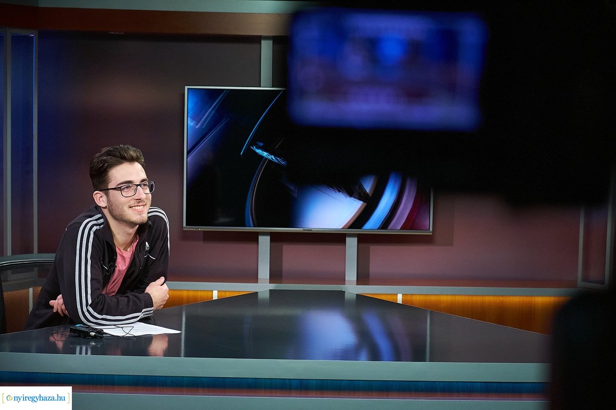 Médiás diákok a Nyíregyházi Televízióban 20200303