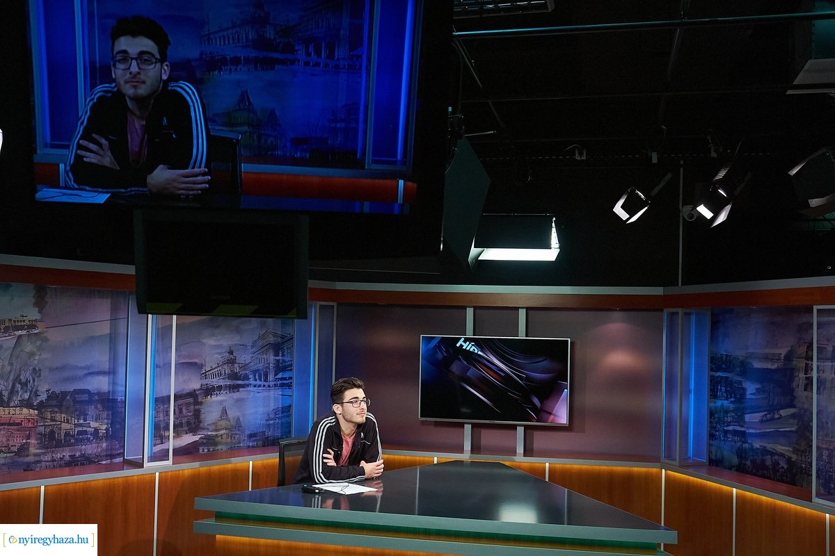Médiás diákok a Nyíregyházi Televízióban 20200303