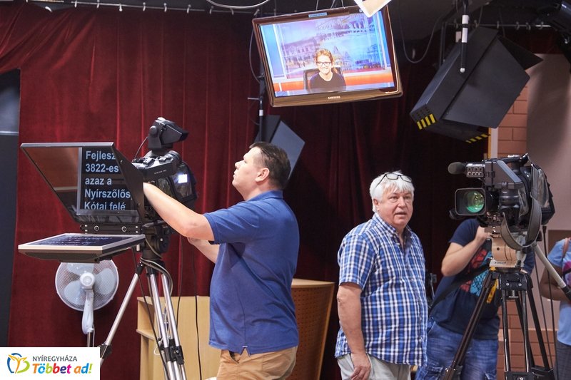 Médiatáborosok a stúdióban