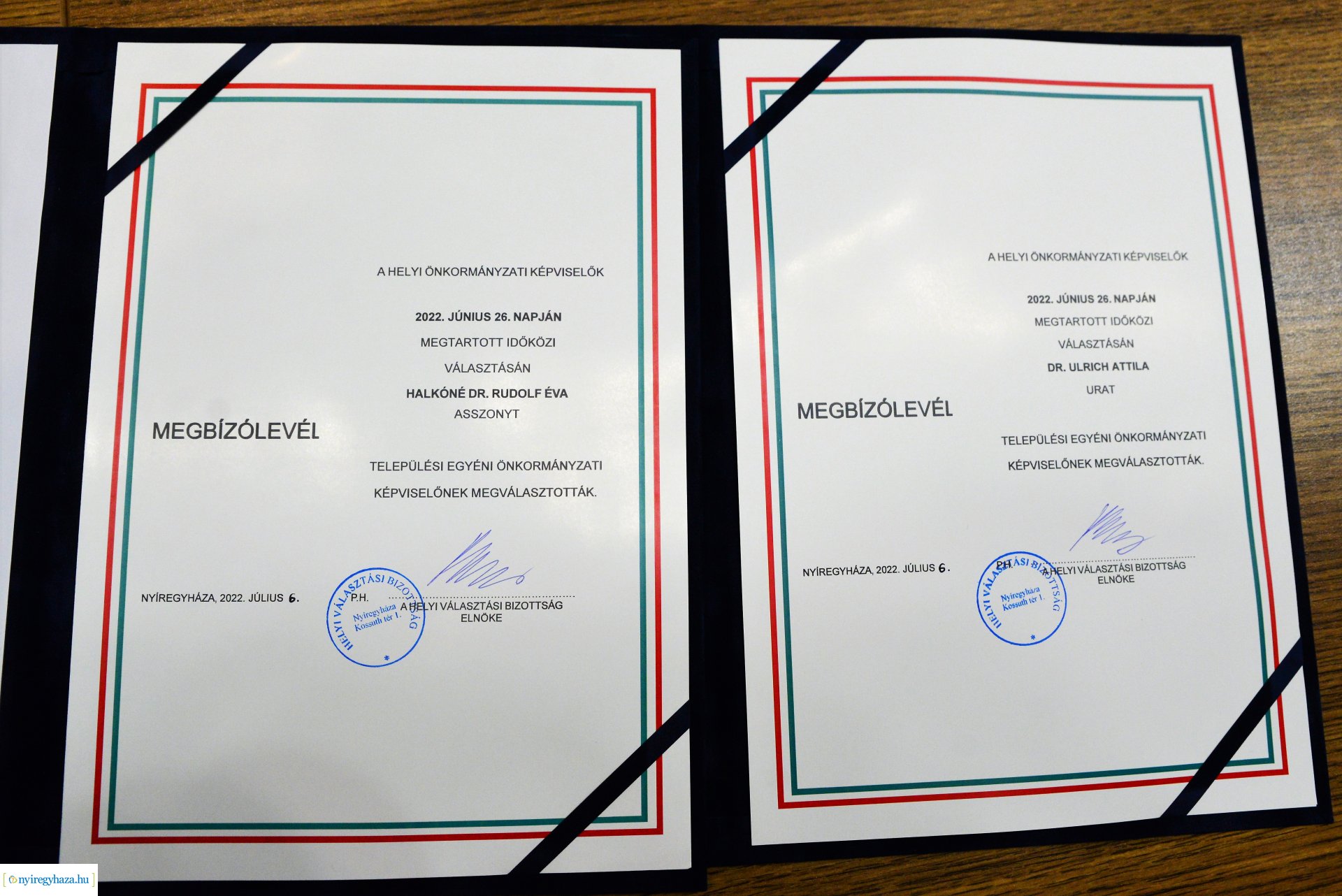 Megbízólevelek átadása a Városházán