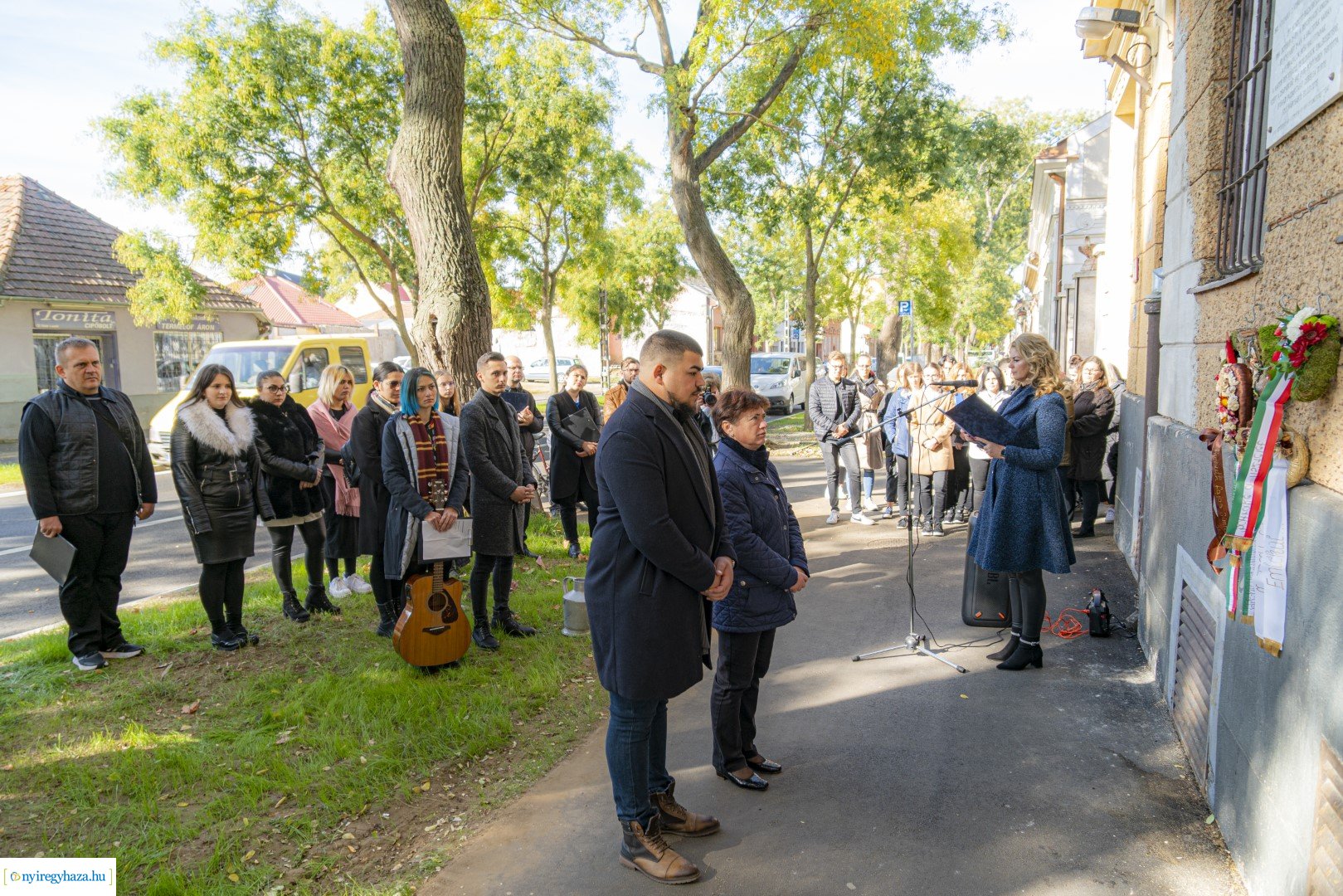 Megemlékezés Bán István emléktáblájánál