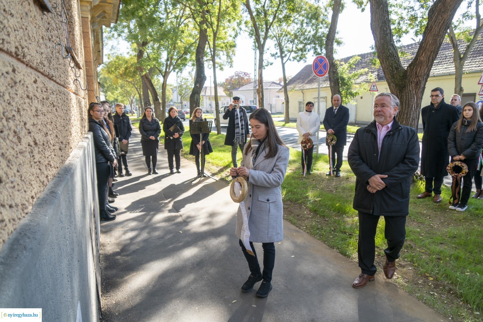 Megemlékezés Bán István emléktáblájánál