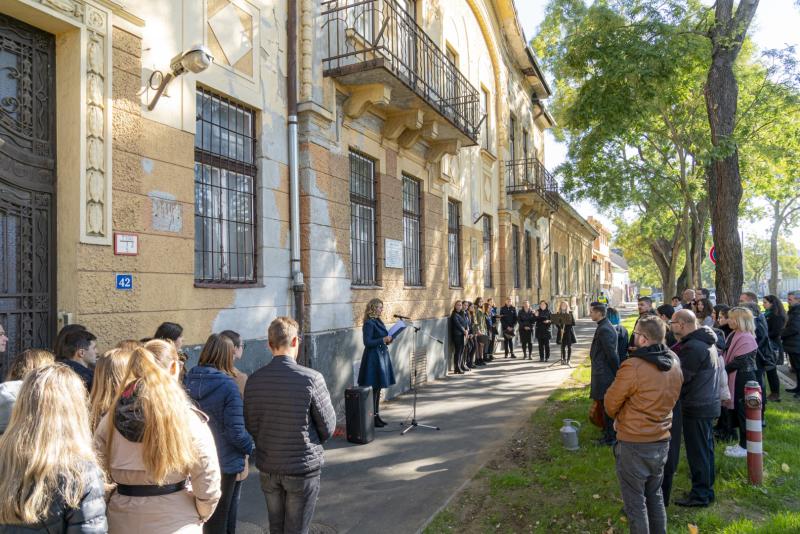 Megemlékezés Bán István emléktáblájánál