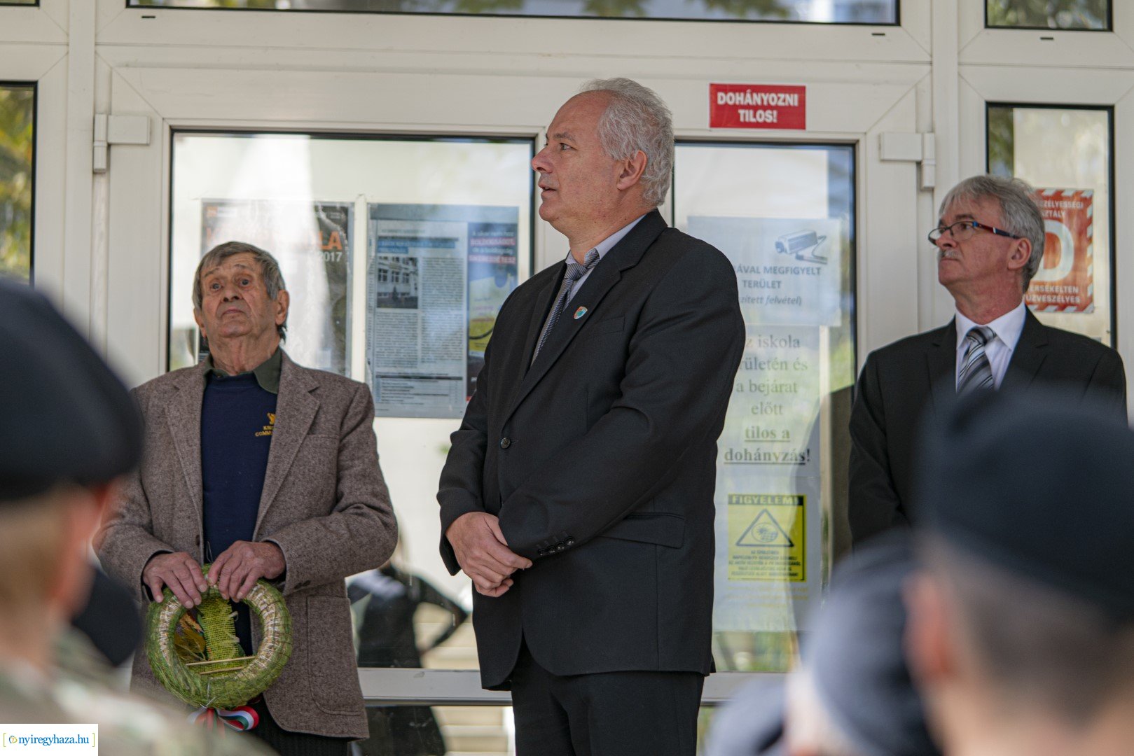 Megemlékezés Rácz István emléktáblájánál