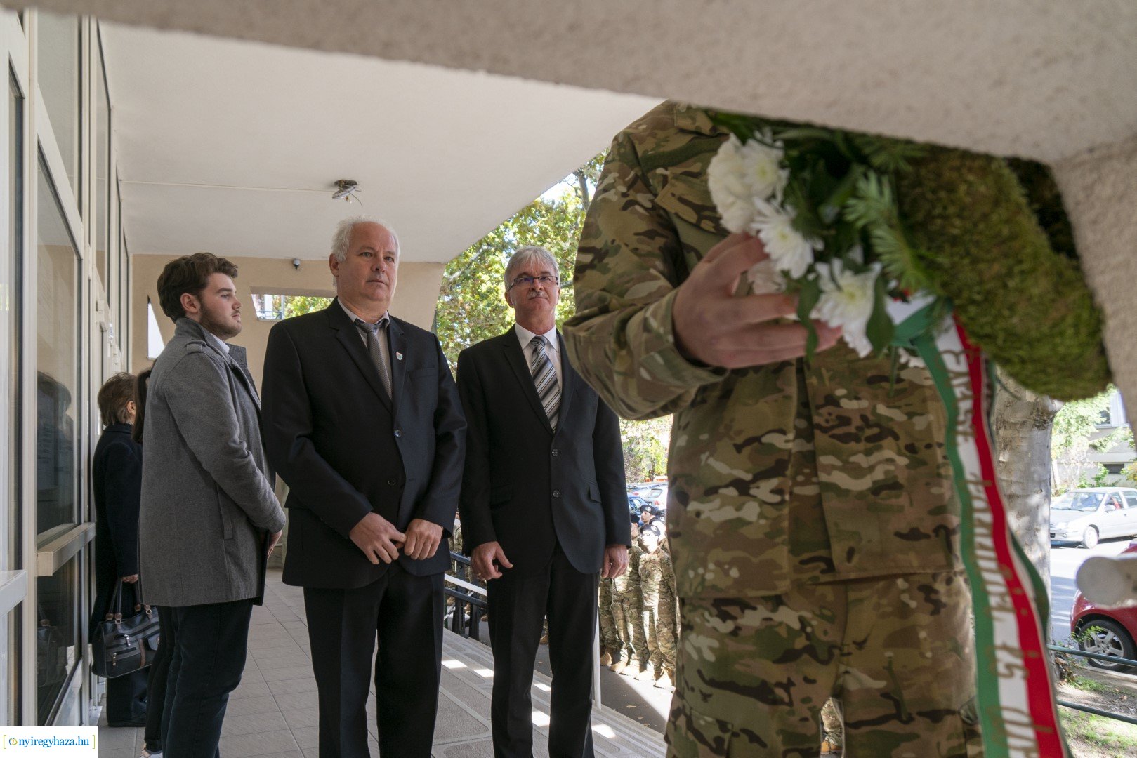 Megemlékezés Rácz István emléktáblájánál