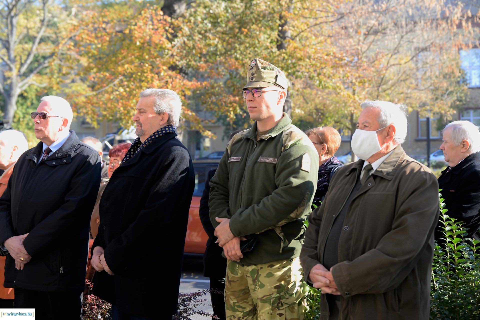 Megemlékezés Reviczky Imre ezredes emléktáblája előtt
