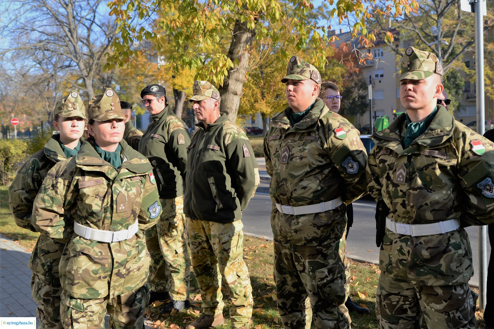 Megemlékezés Reviczky Imre ezredes emléktáblája előtt