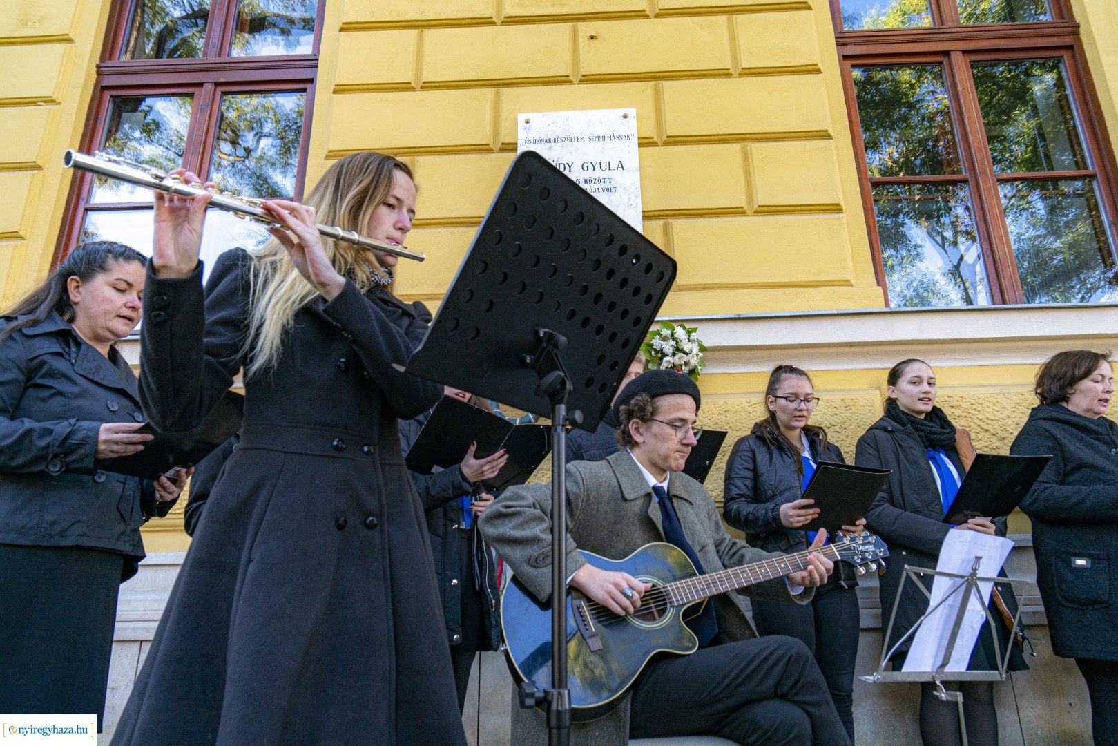 Megemlékezés Szilágyi László emléktáblájánál
