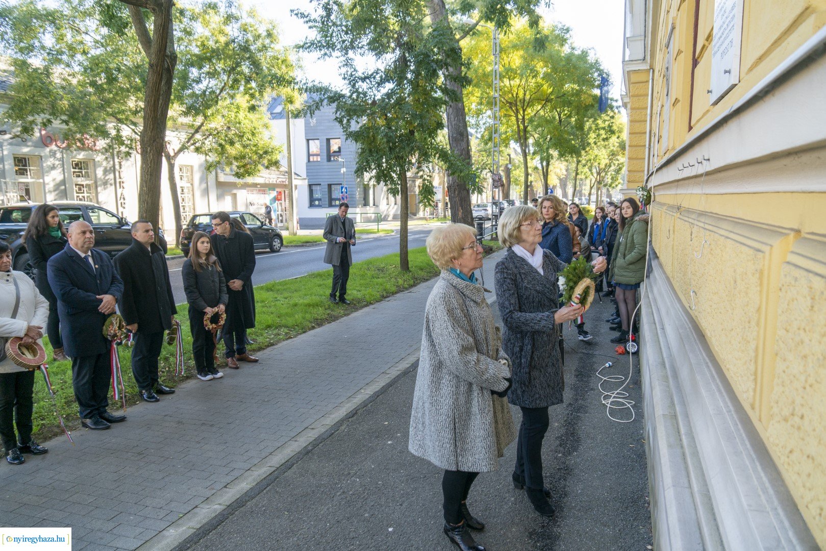 Megemlékezés Szilágyi László emléktáblájánál