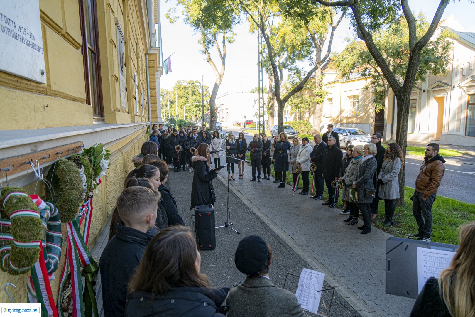 Megemlékezés Szilágyi László emléktáblájánál