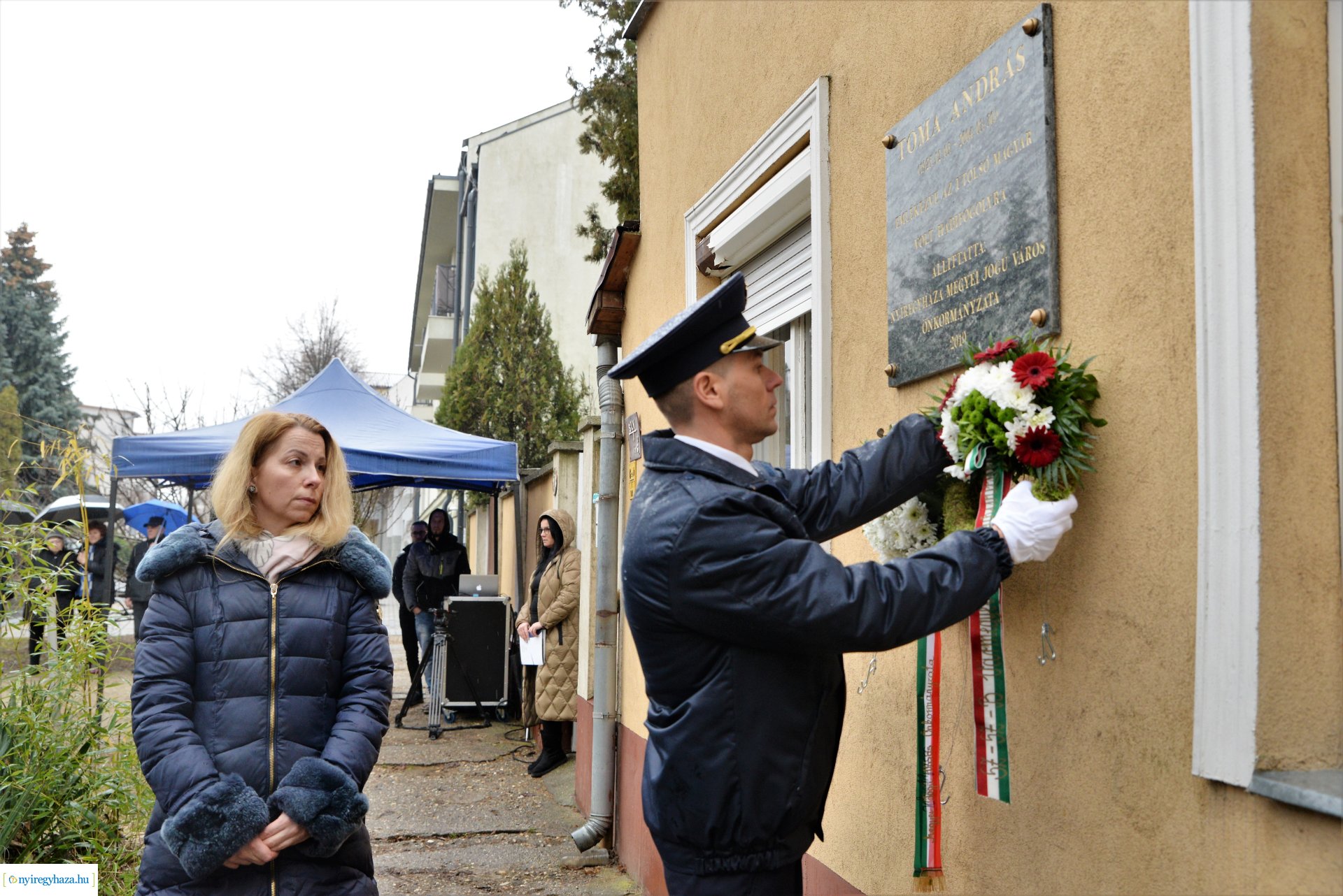 Megemlékezés Toma András emléktáblájánál 2023