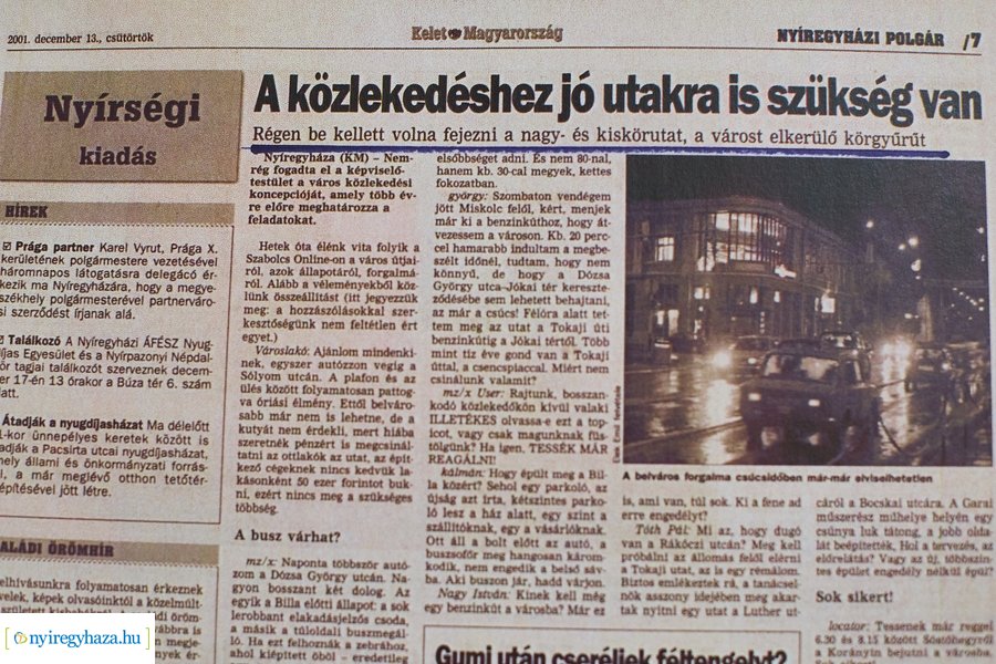 Megépül a nagykörút hiányzó szakasza - sajtótájékoztató