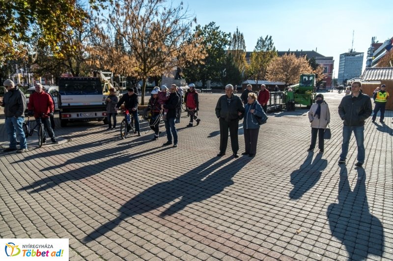 Megérkezett a karácsonyfa a Kossuth térre