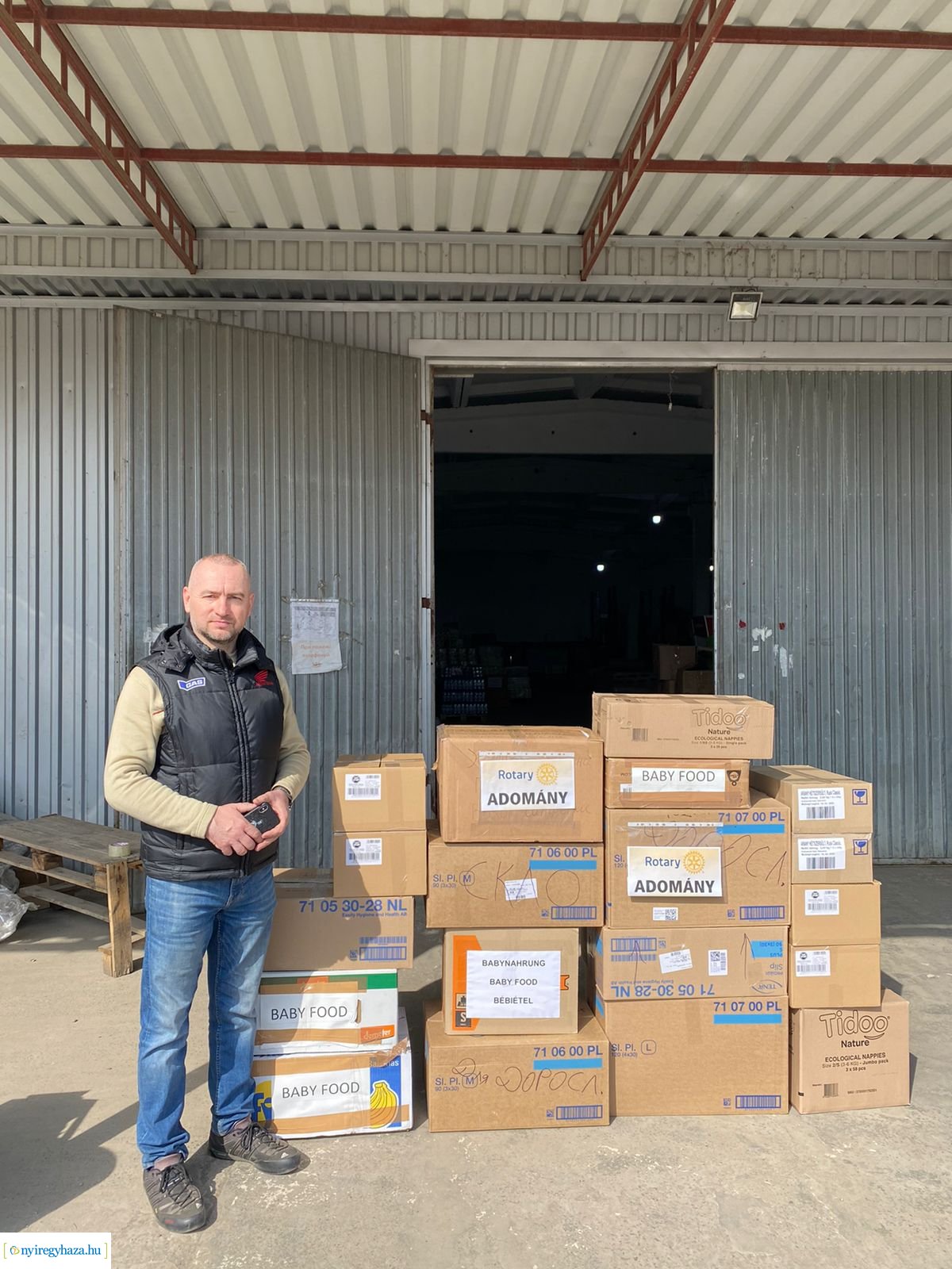 Megérkezett a második szállítmány is Kárpátaljára, amelyet a Rotary Club Nyíregyháza indított
