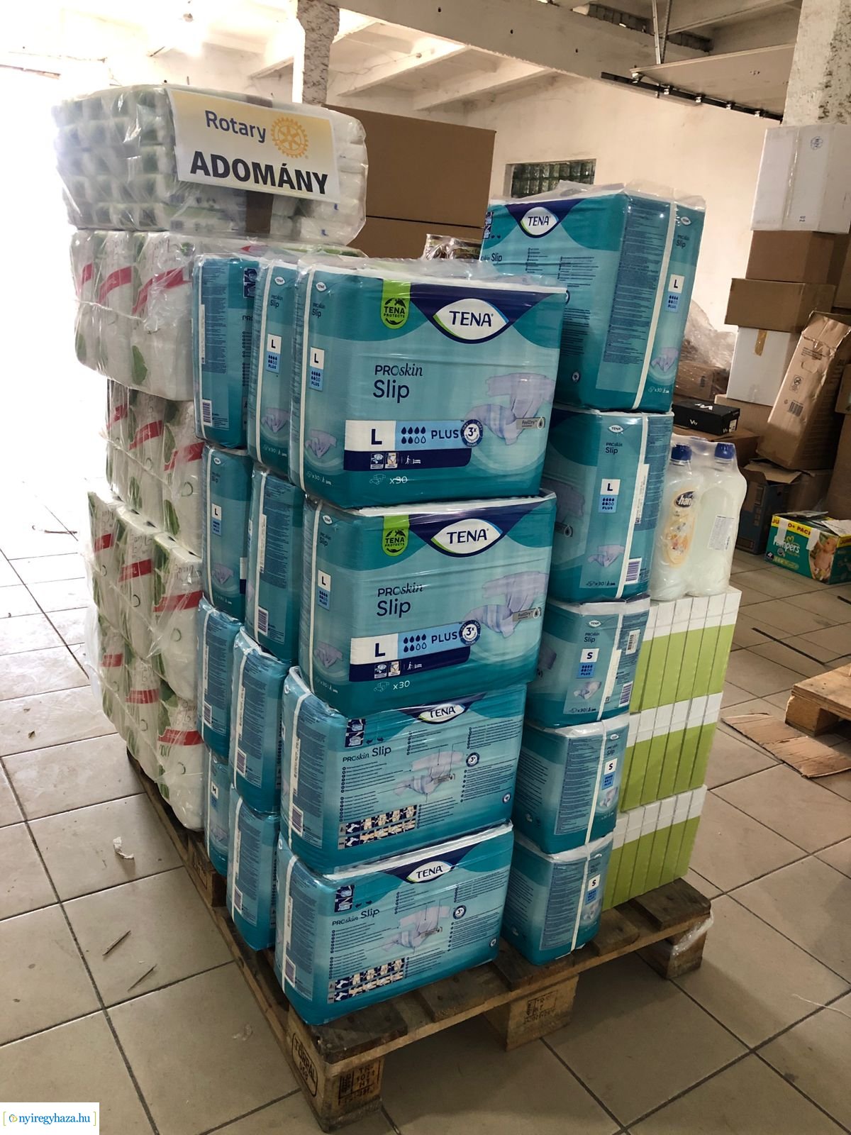 Megérkezett a második szállítmány is Kárpátaljára, amelyet a Rotary Club Nyíregyháza indított