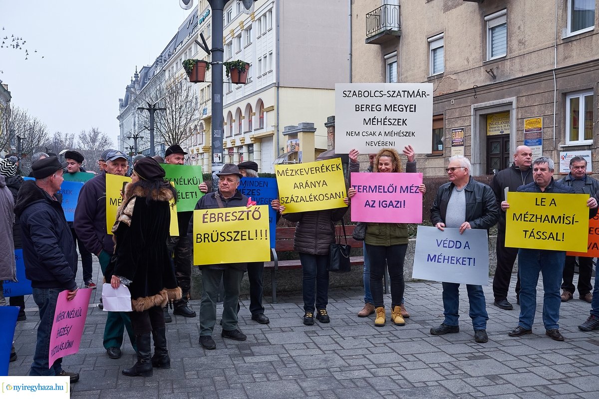 Méhész demonstráció 20210127