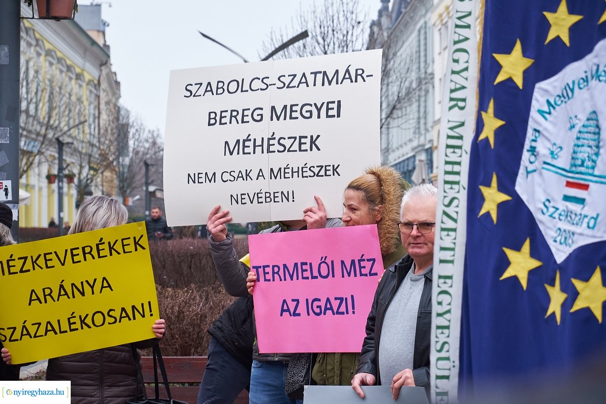Méhész demonstráció 20210127
