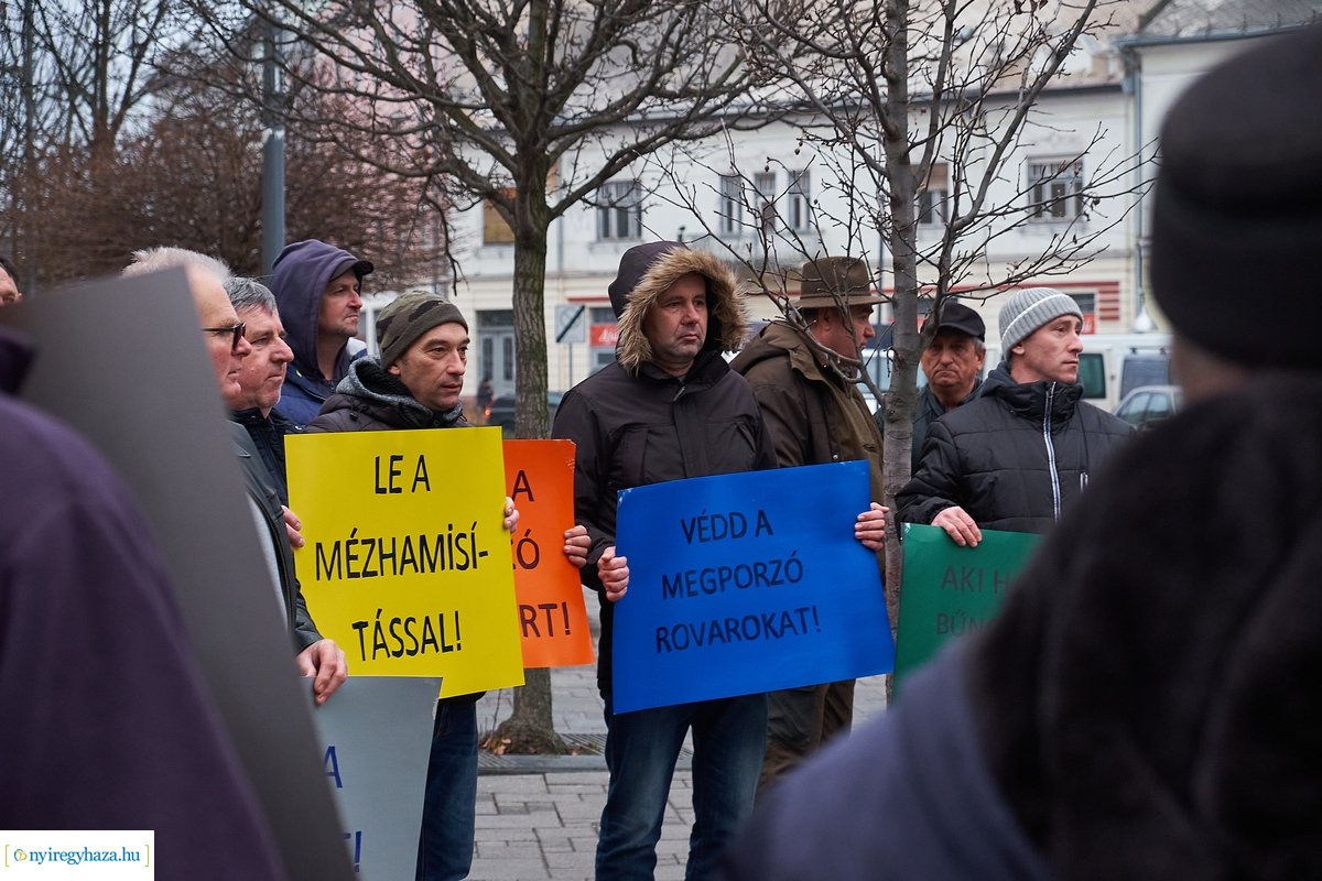 Méhész demonstráció 20210127