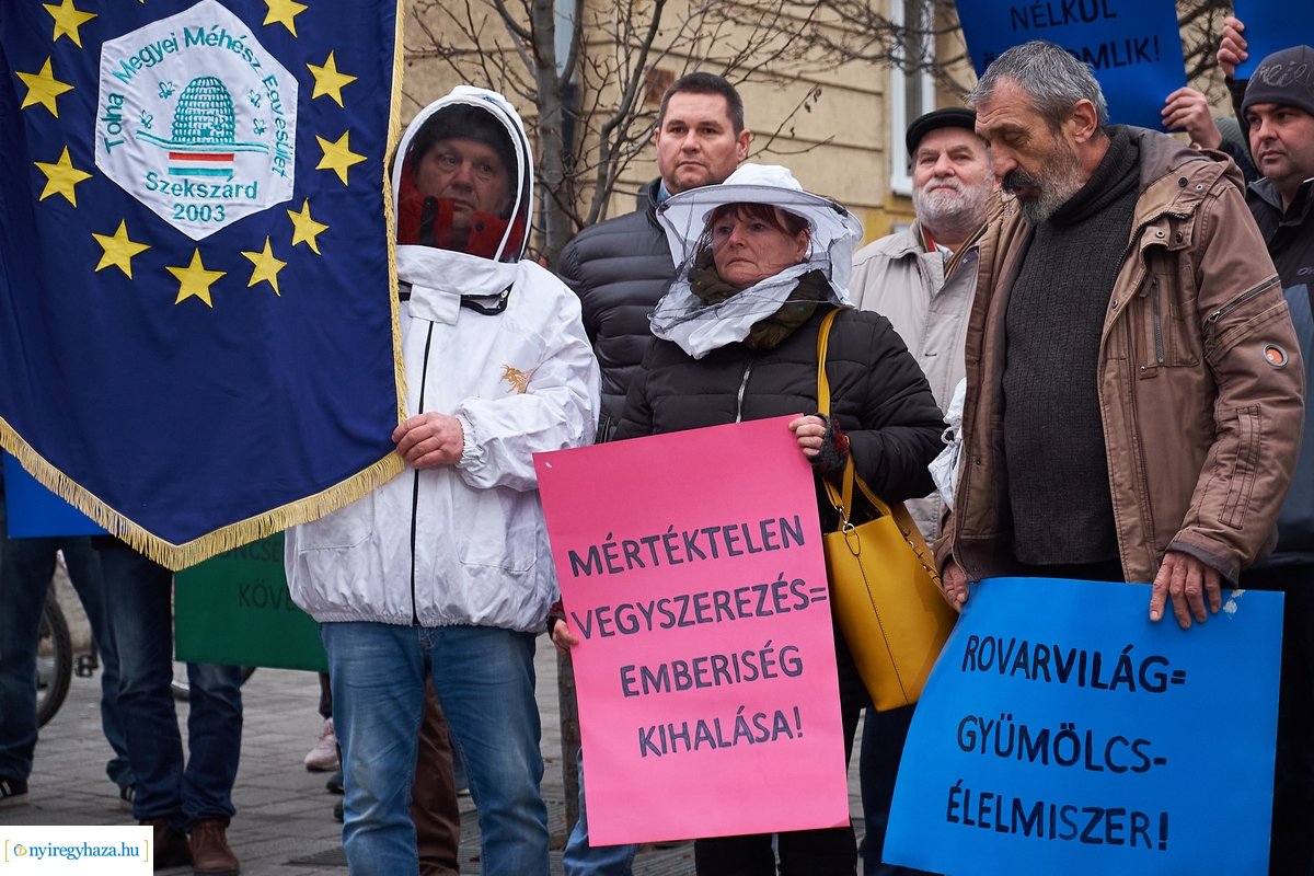 Méhész demonstráció 20210127
