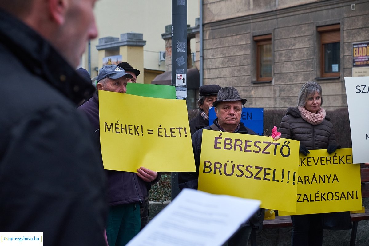 Méhész demonstráció 20210127