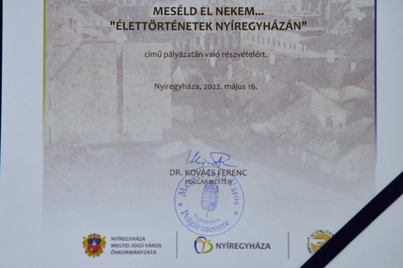Meséld el nekem - díjátadó 2022