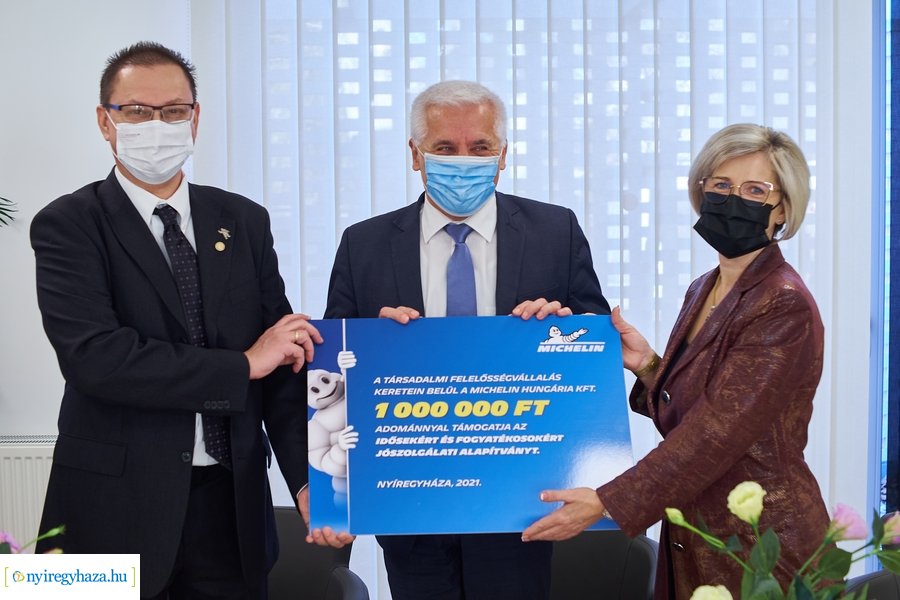 Michelin adomány a Nappali Ellátó Központnak