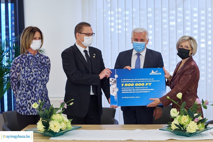 Michelin adomány a Nappali Ellátó Központnak