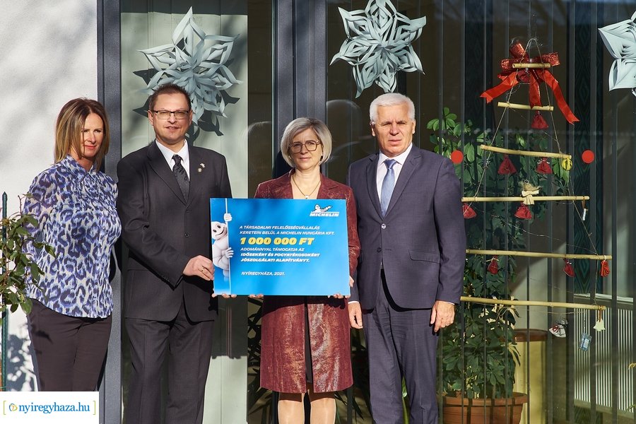 Michelin adomány a Nappali Ellátó Központnak
