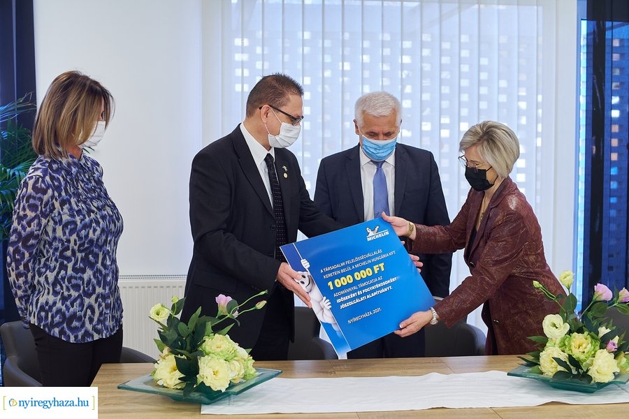 Michelin adomány a Nappali Ellátó Központnak