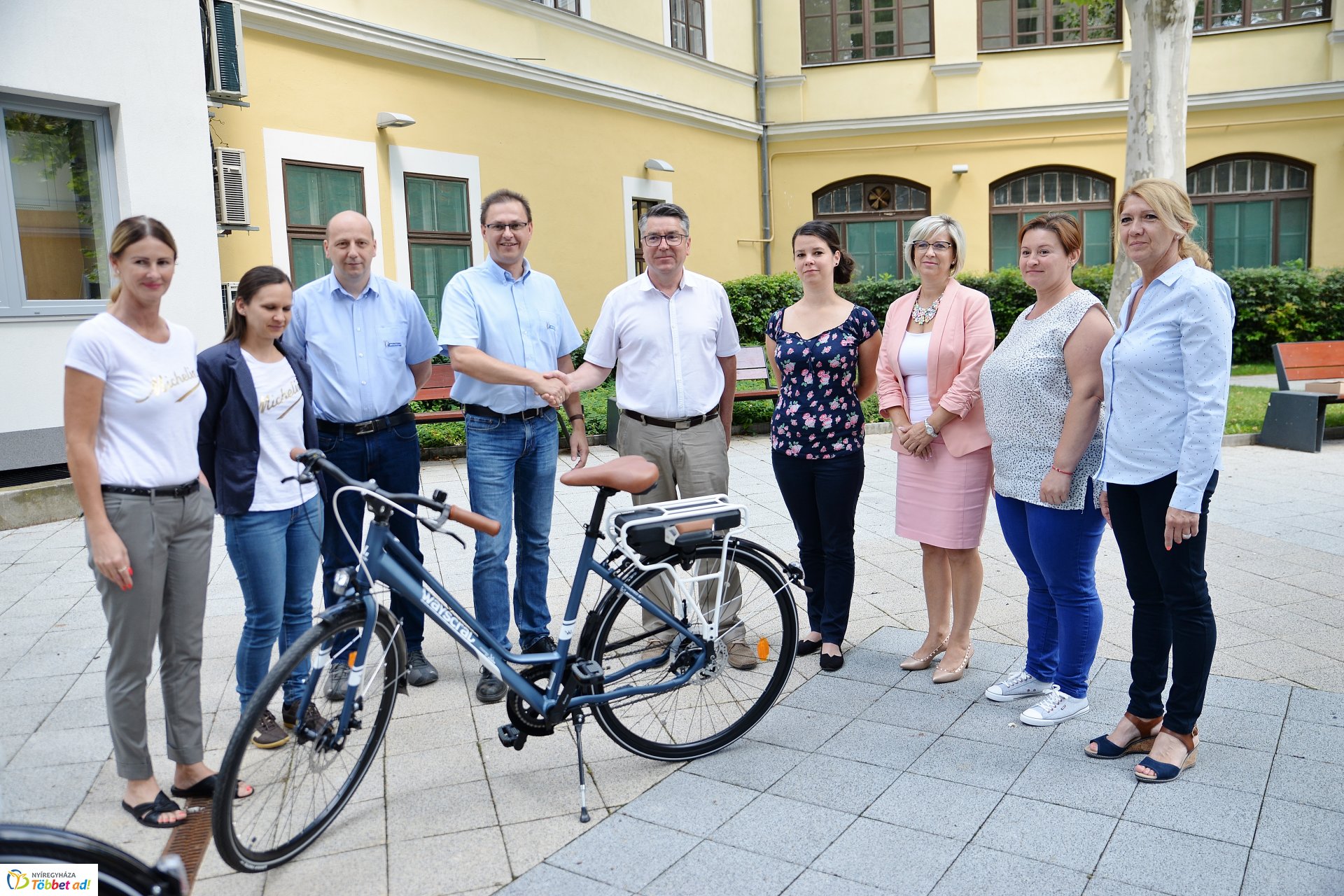 Michelin elektromos kerékpár átadó