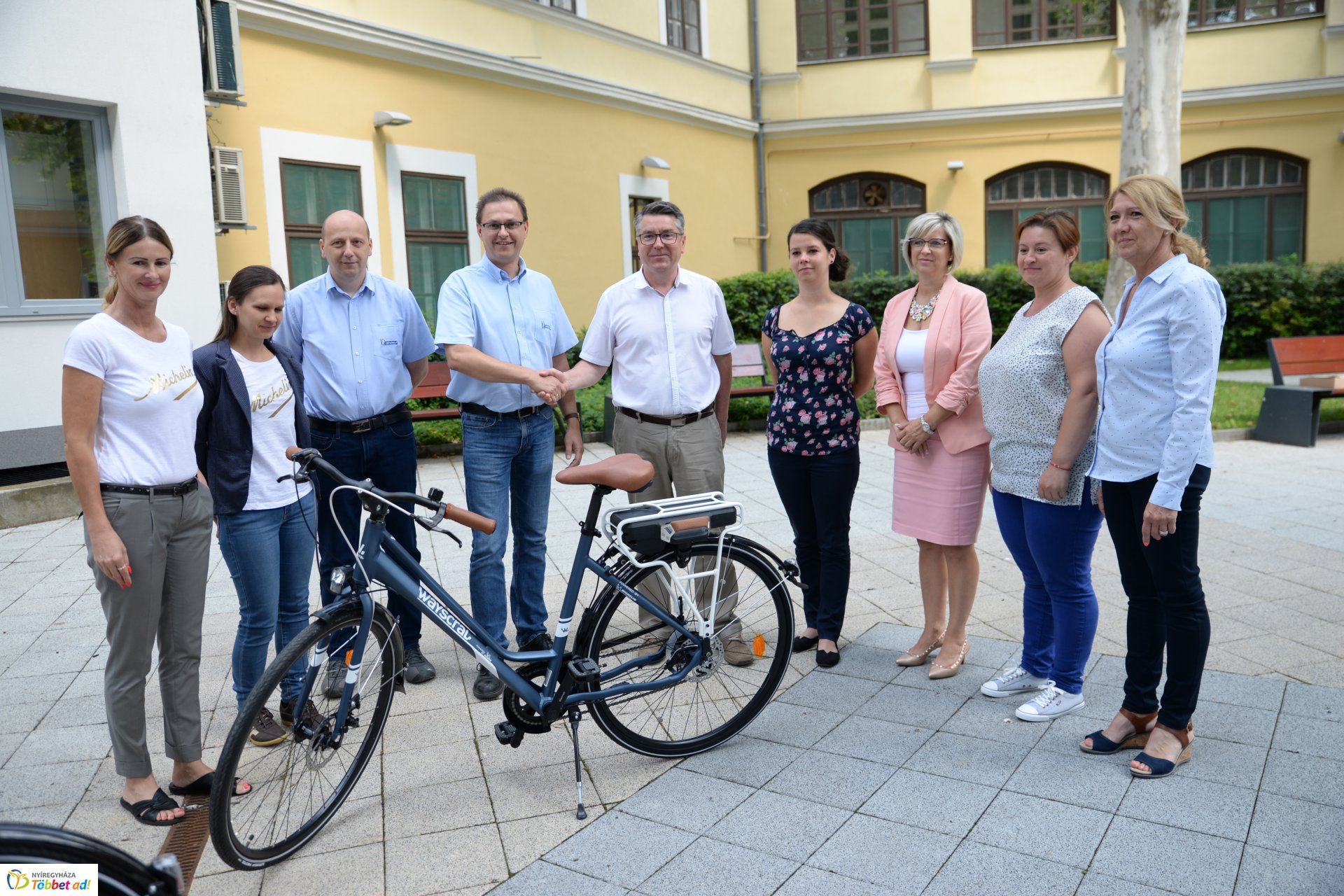 Michelin elektromos kerékpár átadó