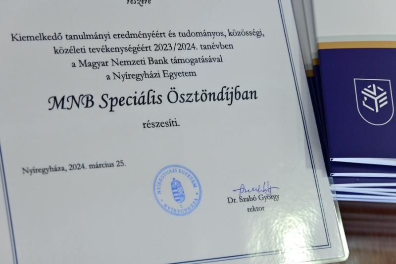 MNB ösztöndíjasok 2024