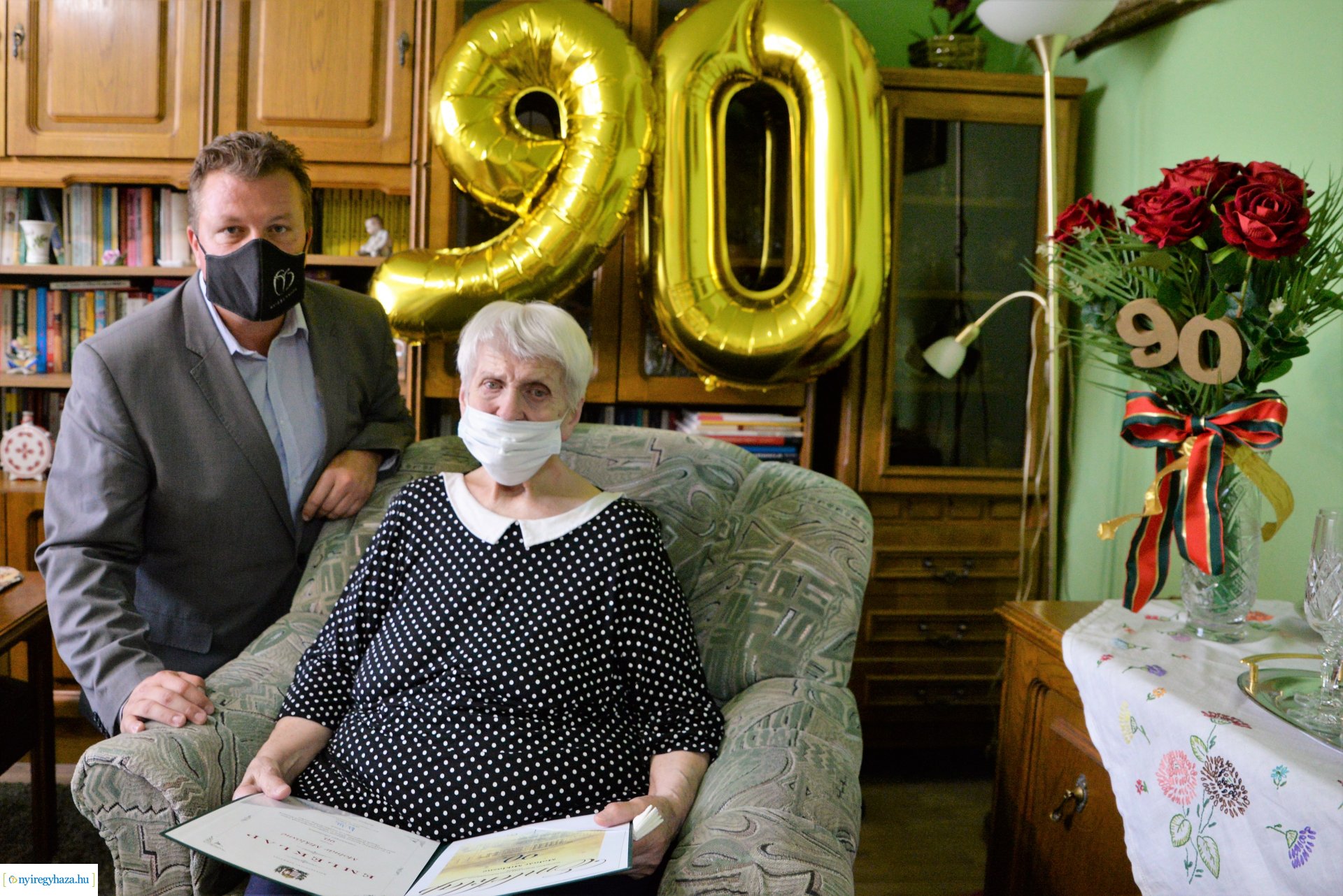 Molnár Miklósné kilencvenedik születésnapi köszöntése