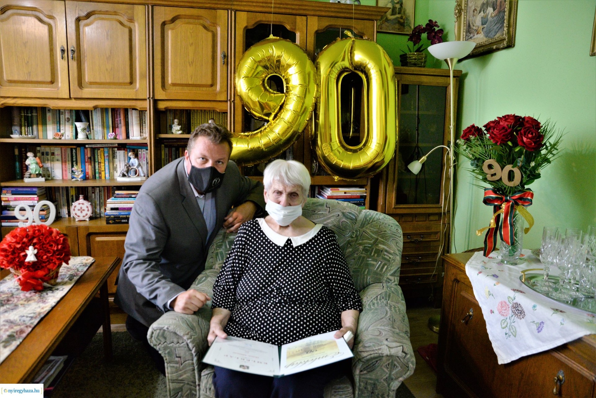 Molnár Miklósné kilencvenedik születésnapi köszöntése