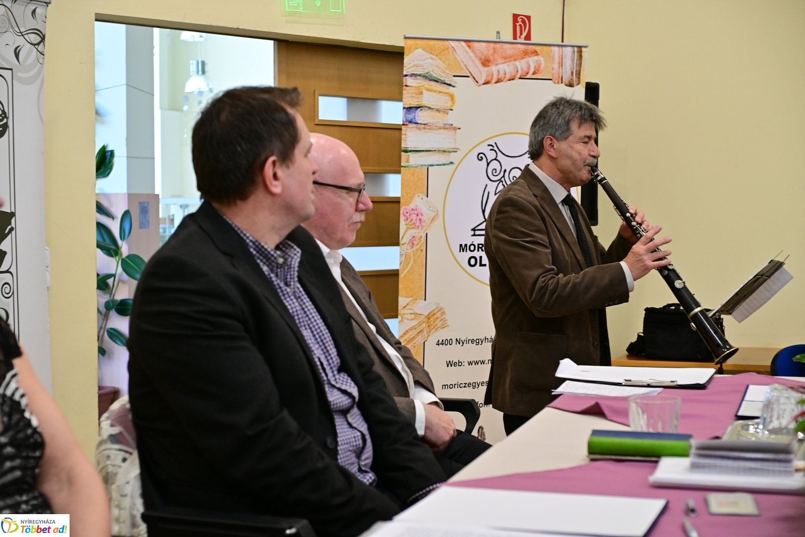 Móricz emlékérem átadása a Móricz Zsigmond könyvtárban- 2025 