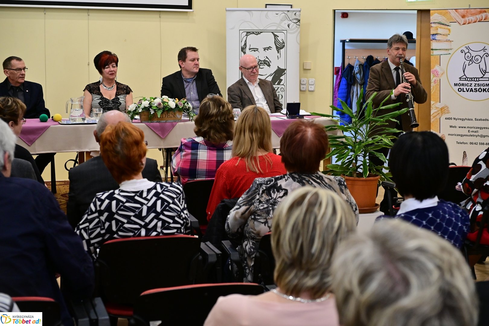 Móricz emlékérem átadása a Móricz Zsigmond könyvtárban- 2025 