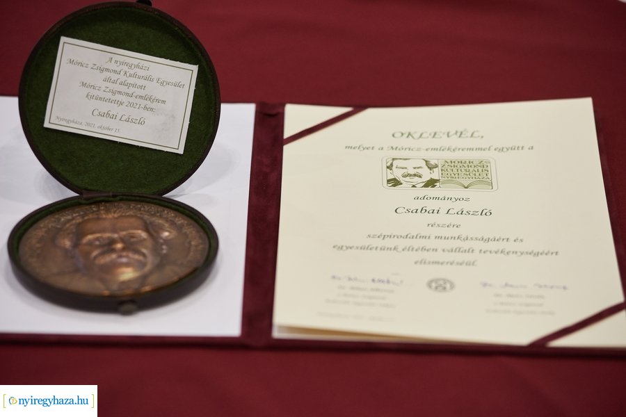 Móricz Zsigmond emlékérem átadó 2021
