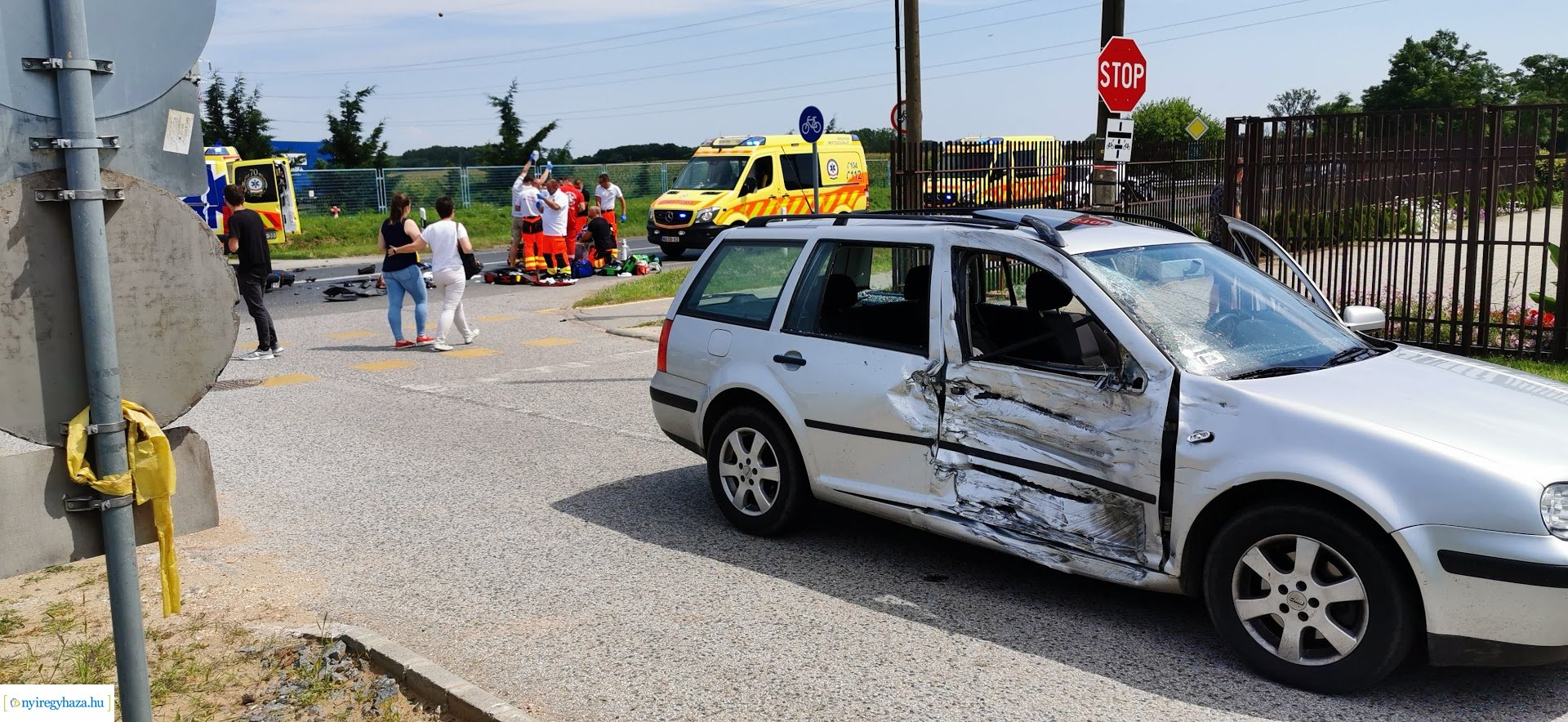 Motoros baleset a 36-os főútvonalon