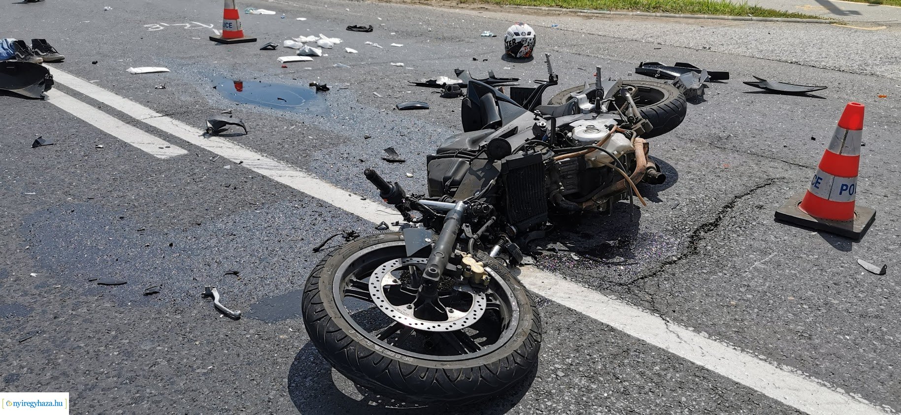 Motoros baleset a 36-os főútvonalon