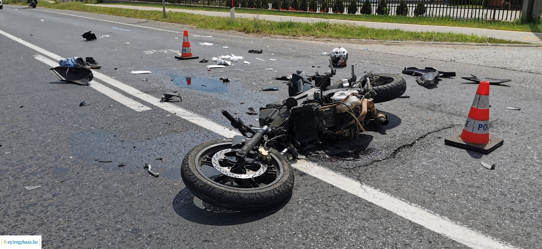 Motoros baleset a 36-os főútvonalon