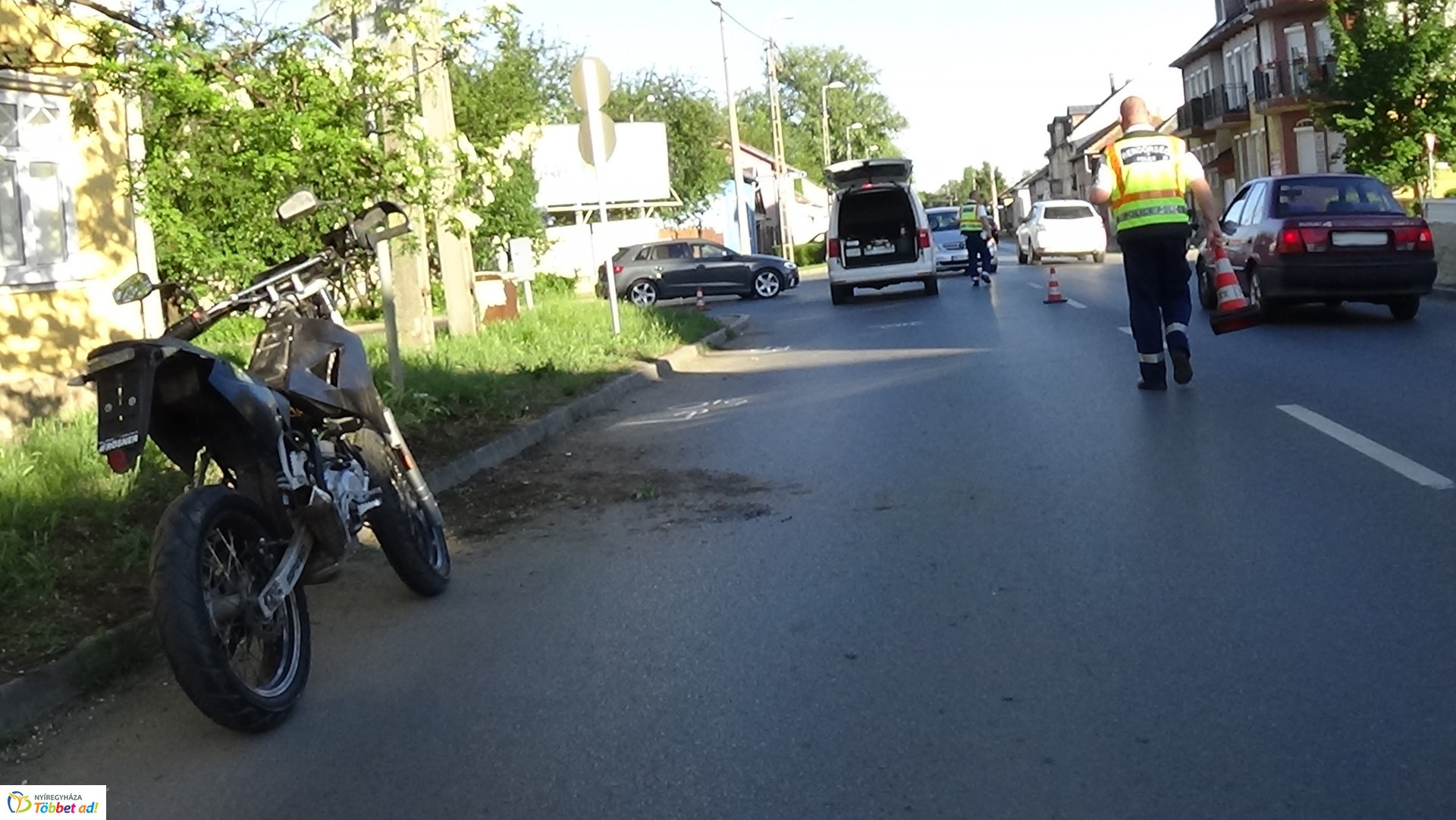 Motoros baleset a Kállói úton