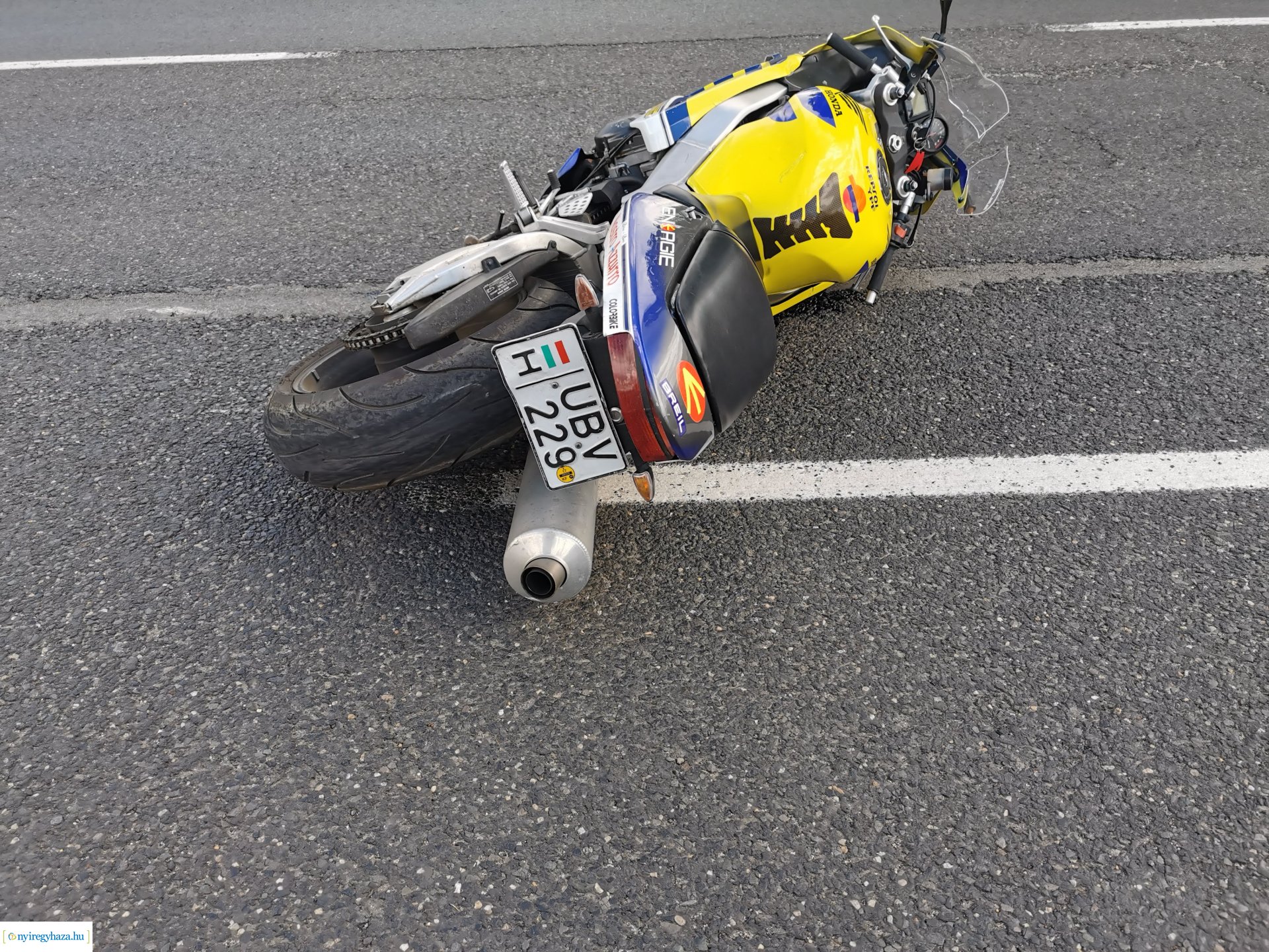 Motoros baleset a Pazonyi úton