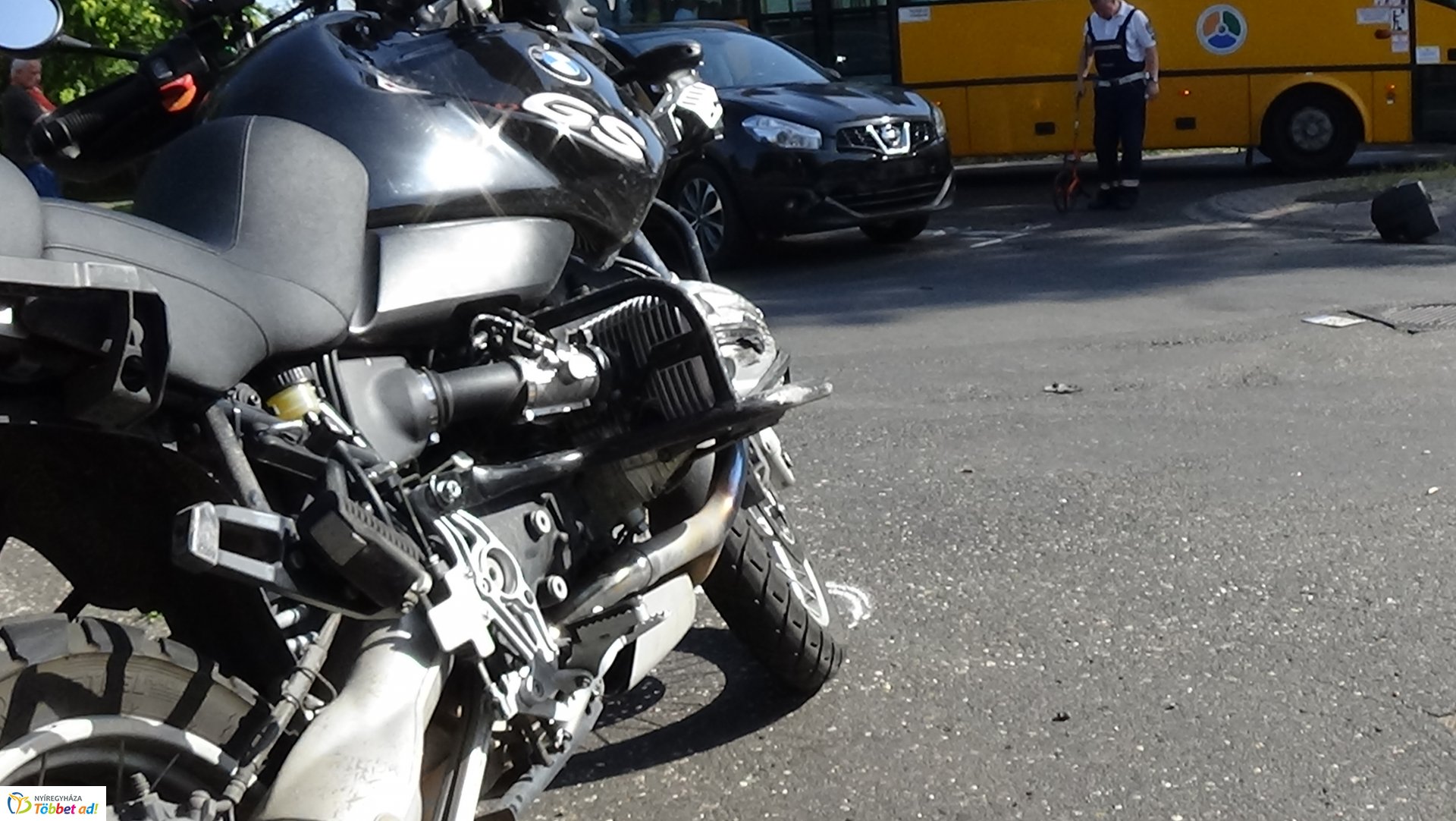 Motoros baleset a Szent István utcán